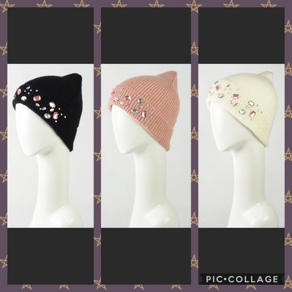 Bejeweled Beanies. Price Firm